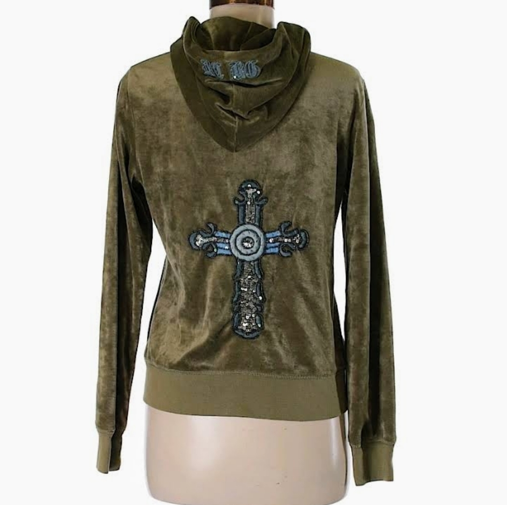 nwot BGBG velore embellished hoodie. L